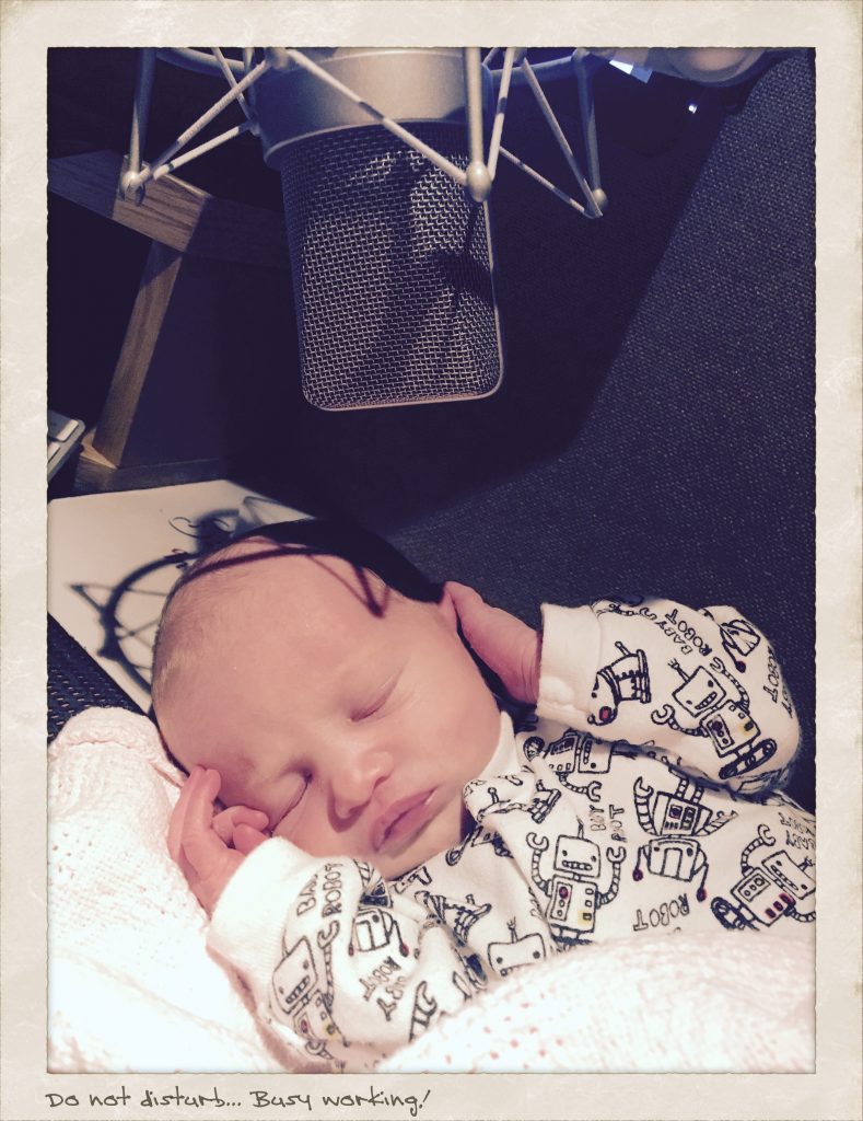 Voiceover Baby-working